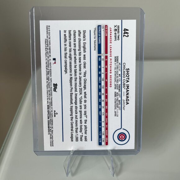 2024 Topps Series 2 - Shota Imanaga (RC) #442 - Picture 2 of 2